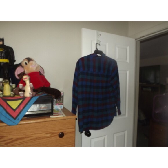 L.L. Bean Button Down Shirt Red Blue Stripe Long Sleeve Cotton Size 2XL - Picture 3 of 3